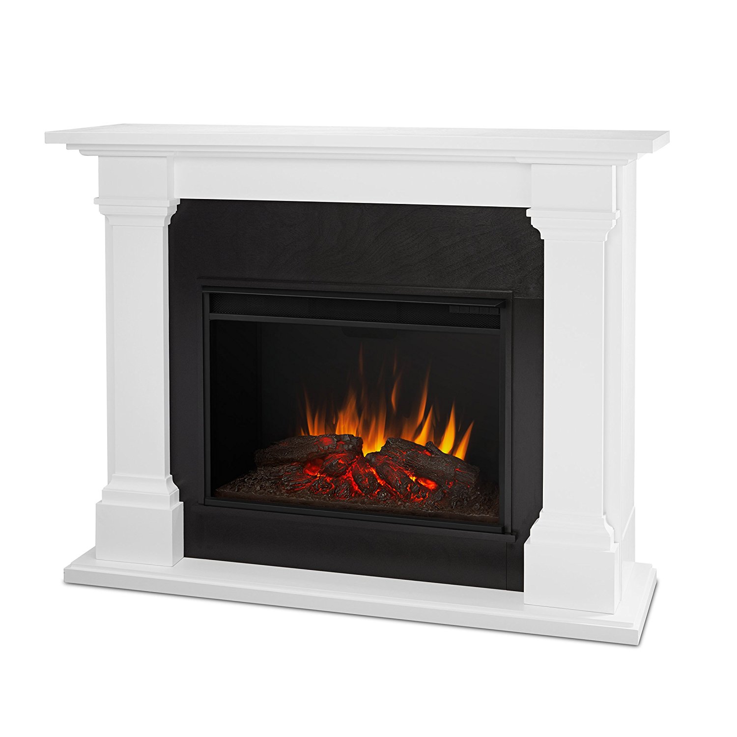 Real Flame 8011EW Callaway Grand Fireplace in White, Large free image