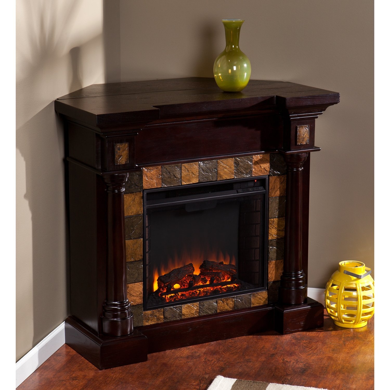 Southern Enterprises Carrington Convertible Electric Fireplace