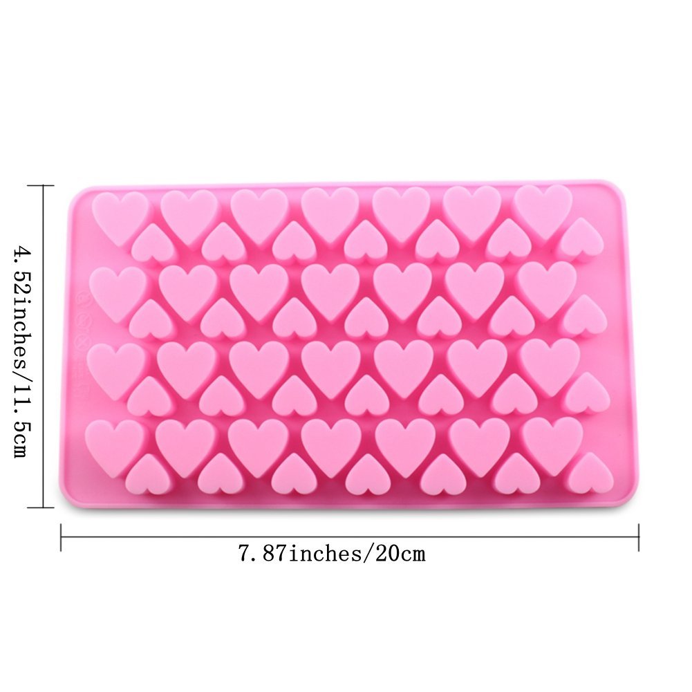 Candy Making Molds, 2PCS YYP [Heart Shape Mold] Silicone Candy Molds