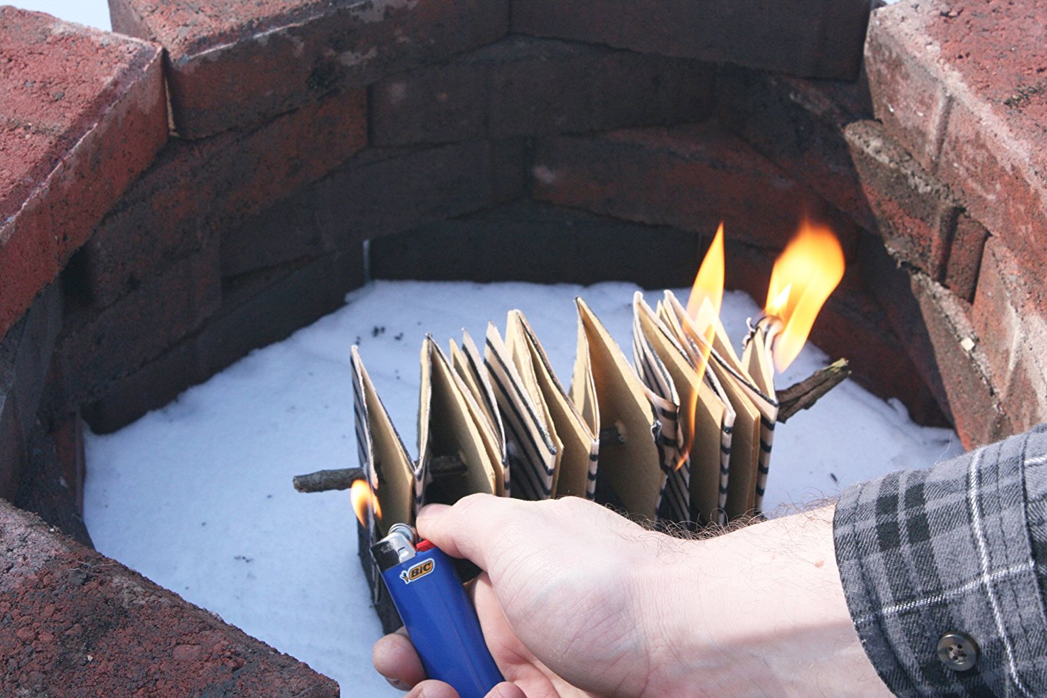 Fire Squares, Easy Instant Fire Starters for Wood Stoves, Grills & Camp