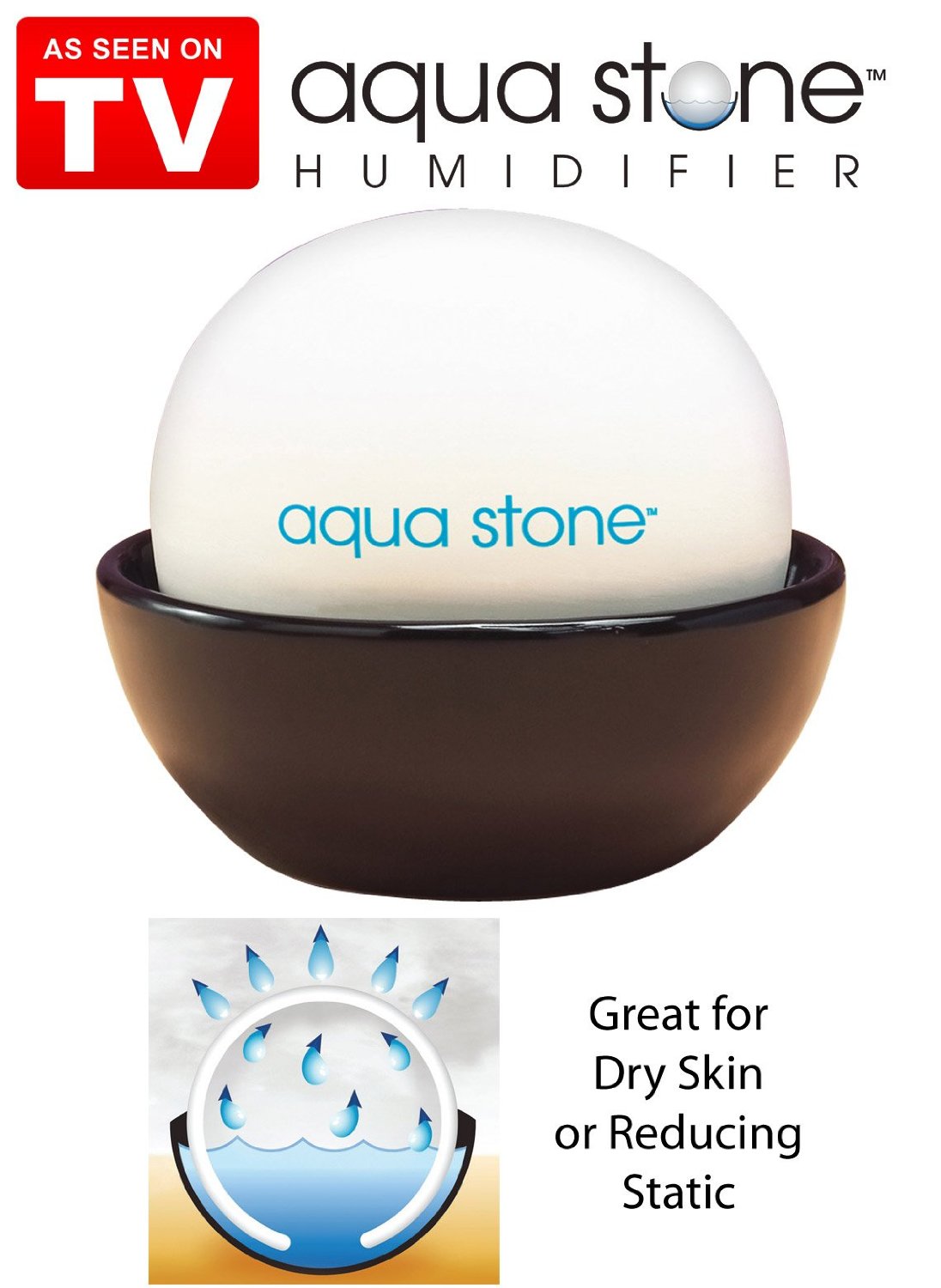 As Seen On Tv Aqua Stone Humidifier 2 Pack by Telebrands N2 free