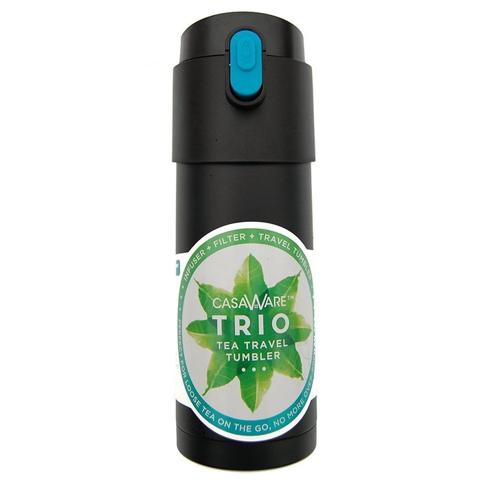 Casaware Trio Tea Infuser Filter Travel Tumbler with 2way Leaf