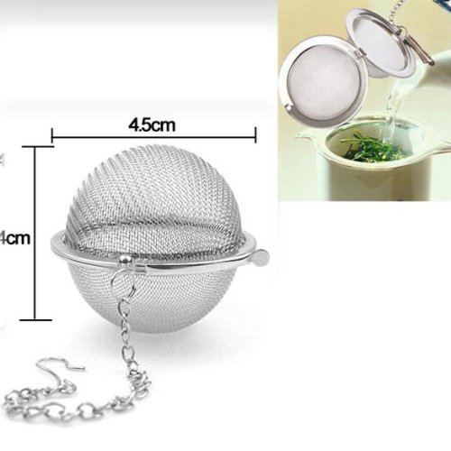 Mesh Tea Infuser Stainless Steel Strainer Egg Shaped Diameter 4