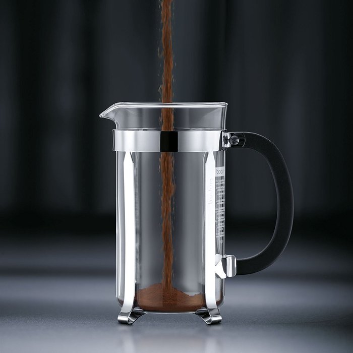 Bodum Chambord 3 cup French Press Coffee Maker, 12 oz., Chrome N2 free