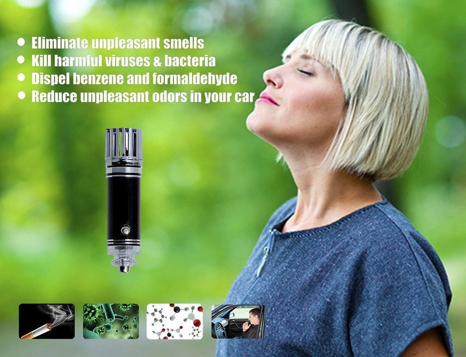 [2015 Updated Car Air Purifier Ionizer Air Freshener Eliminator] Bengoo