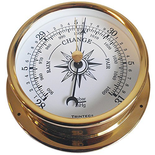 Trintec Omni Collection Brass Aneroid Barometer Marine Nautical Dial