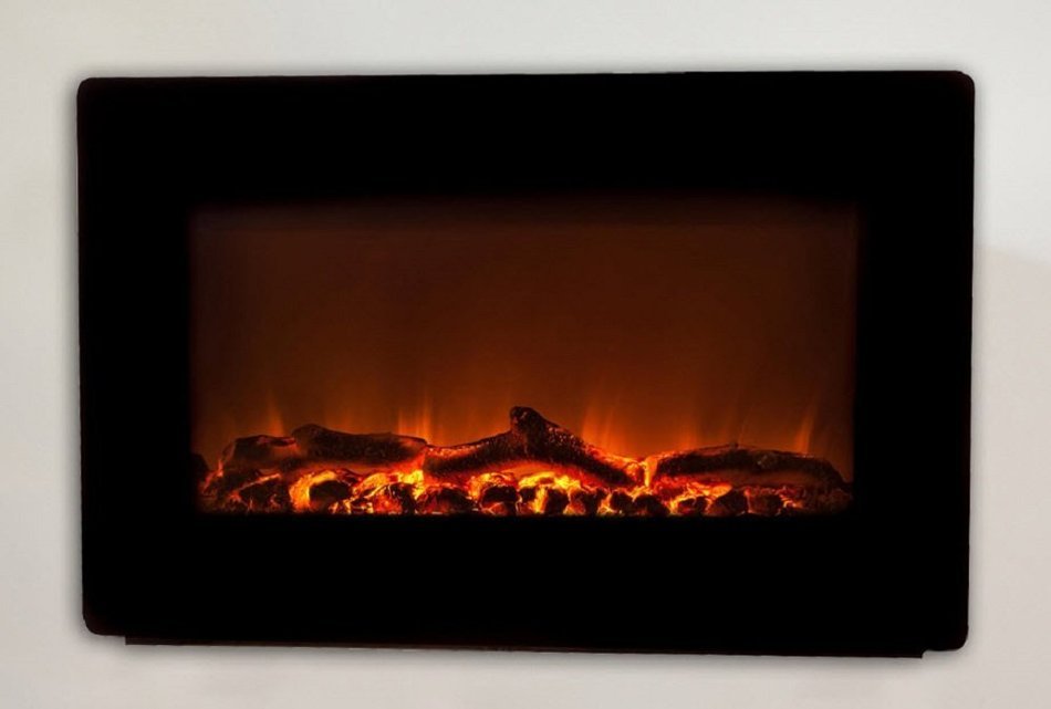 Wall Mounted Electric Fireplace, Smokeless Fireplaces, Wall Mount