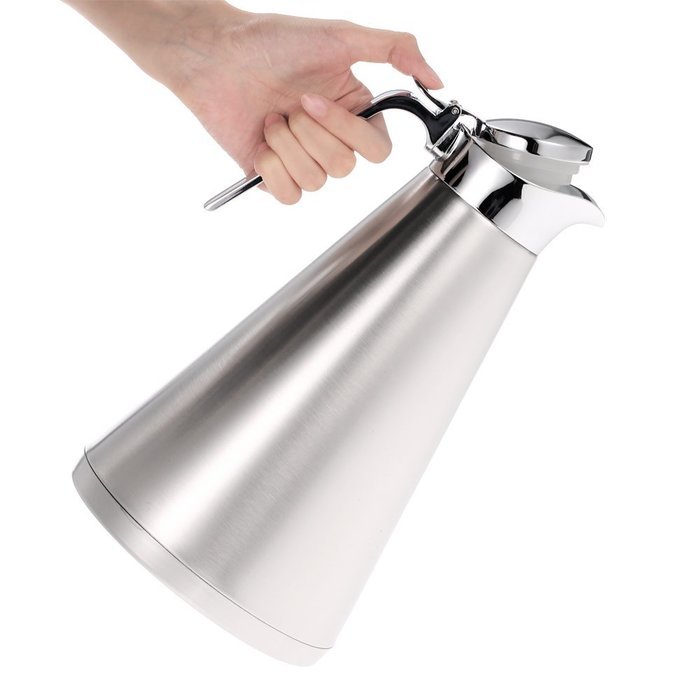 Anself Large Capacity Stainless Steel Vacuum Carafes Thermal Coffee Pot