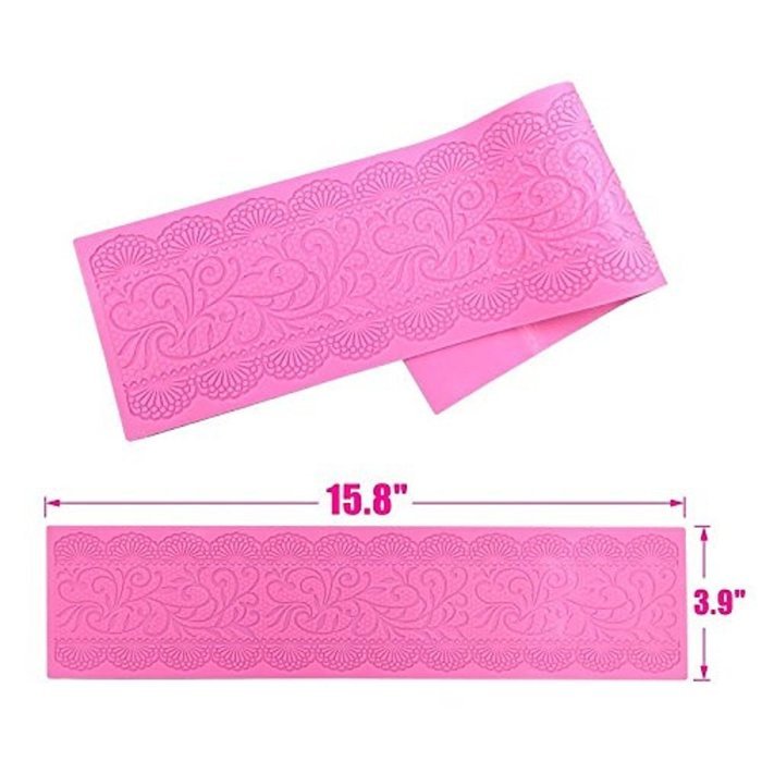Mandydov Fondant Cake Decorating Lace Silicone Mold Mat Tools Wedding