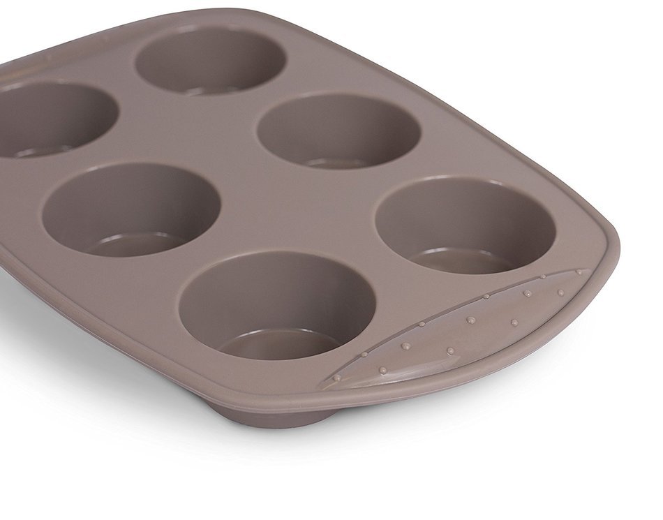 Best Silicone Cake Mold 6 Cup Cupcake Tray Cake Baking