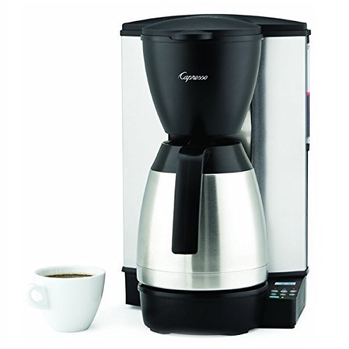 Capresso 10Cup 1200W Programmable Black Coffee Maker in Stainless