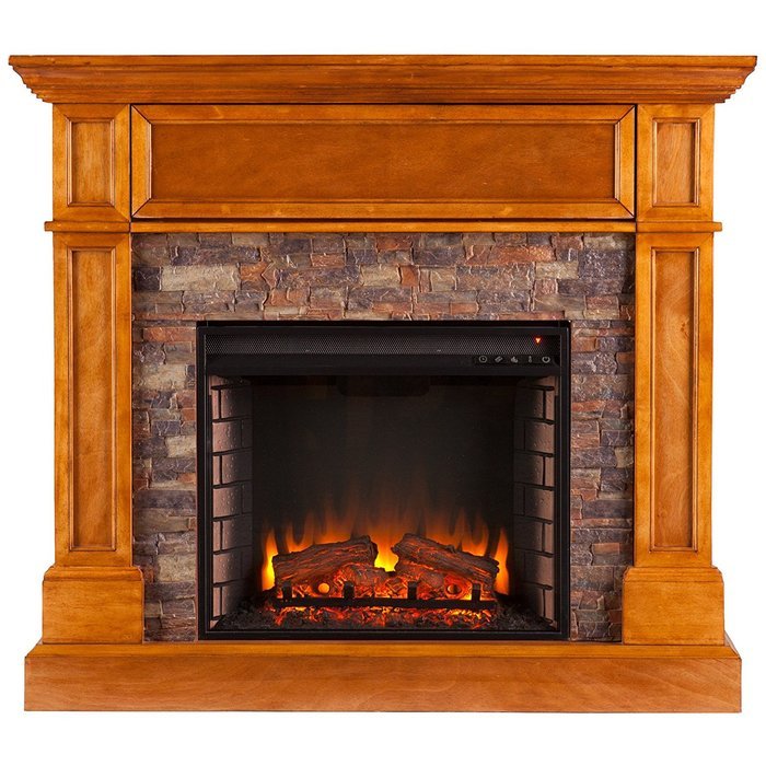 Southern Enterprises Rosedale Electric Media Fireplace Sienna free