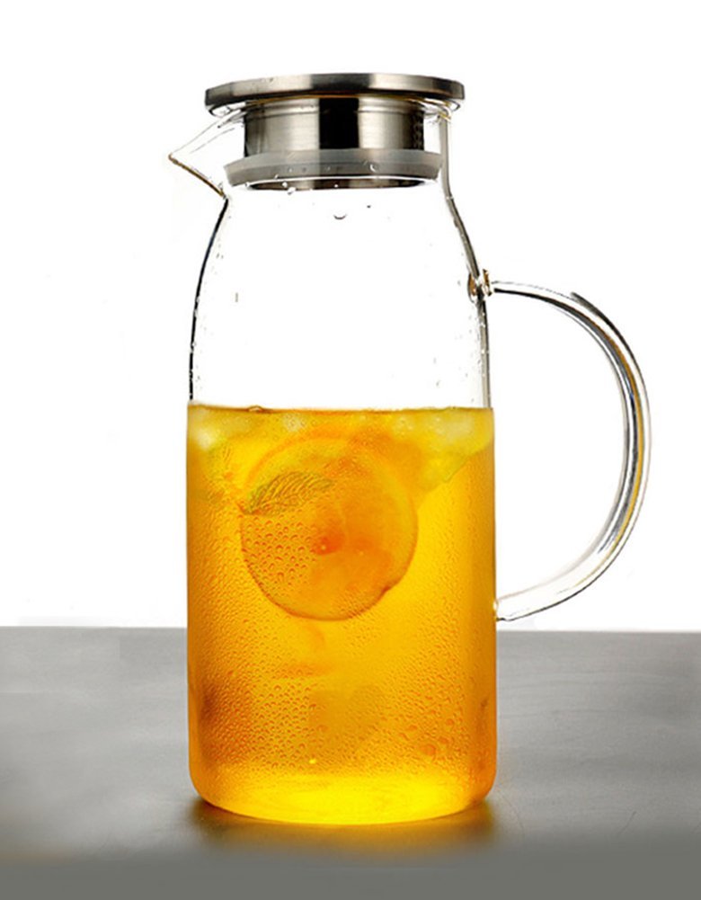 1.8 Liter Hand Made Glass Pitcher Iced Tea Pitcher with