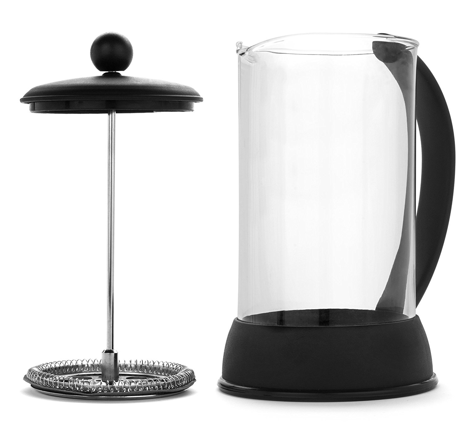 FP Coffee Maker French Press Coffee Maker w/ Glass Carafe and Sturdy