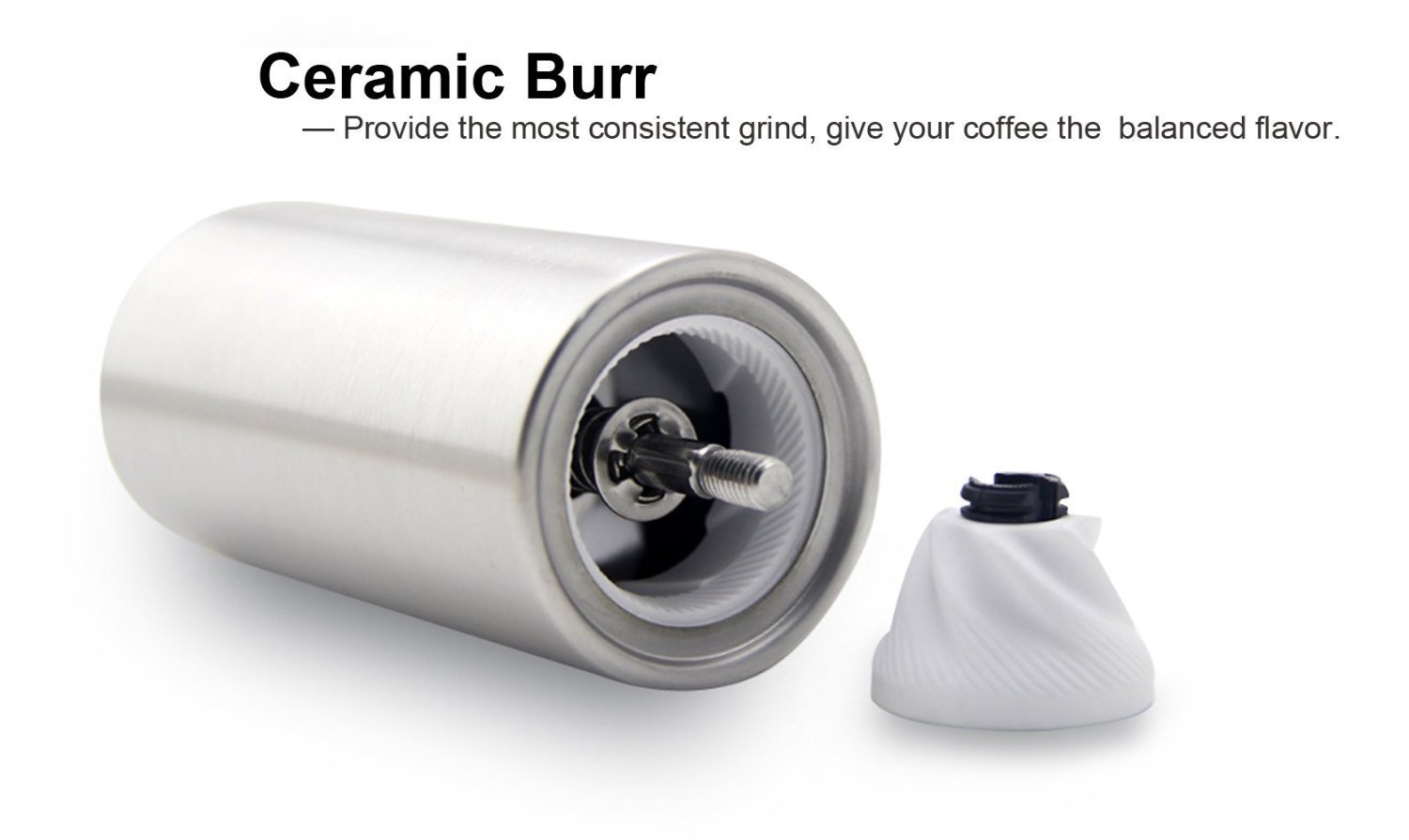 OFKP® Manual Stainless Coffee Grinder Best Hand Coffee Bean Mill