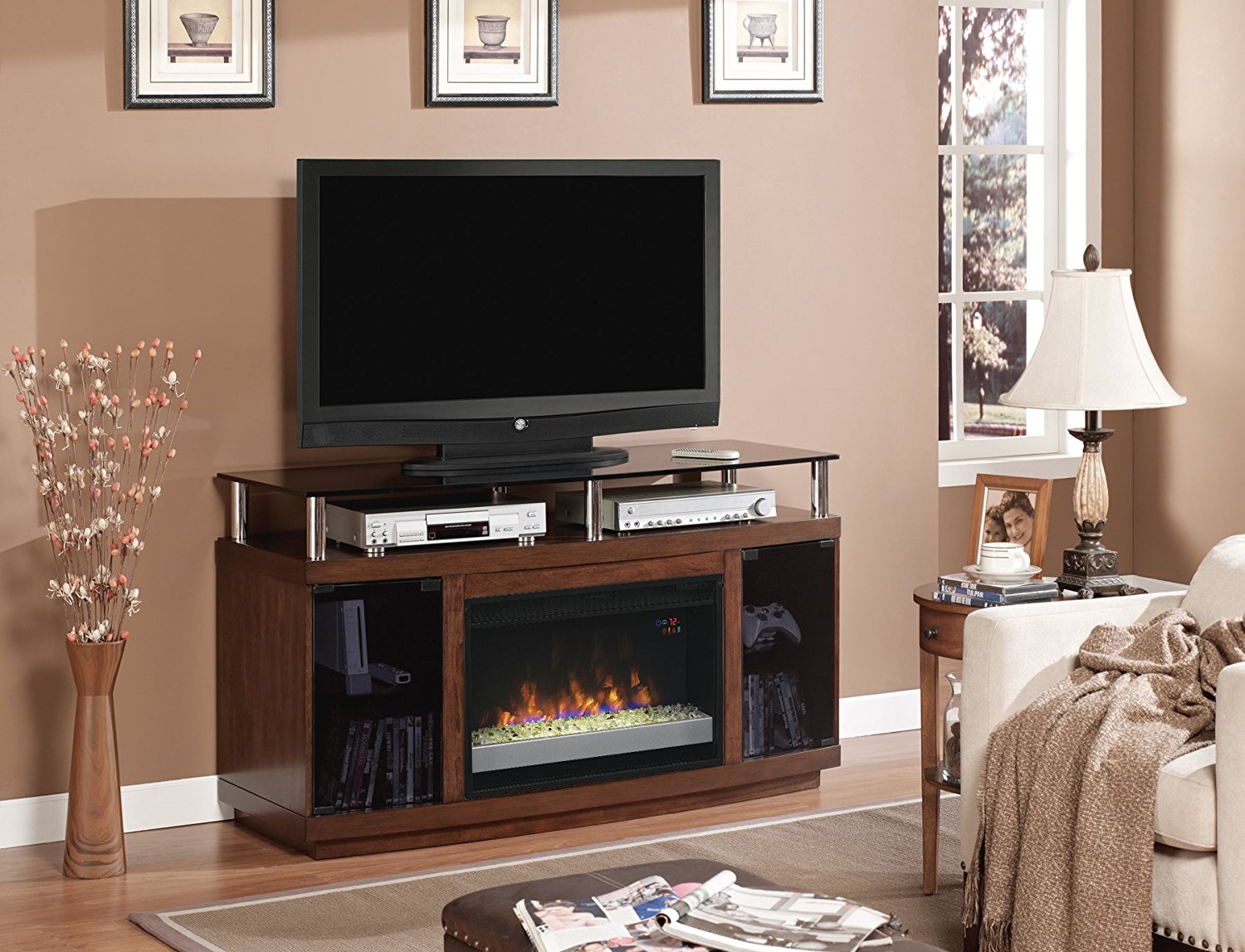 ClassicFlame 26MM9405W324 Drew TV Stand for TVs up to 60", Autumn