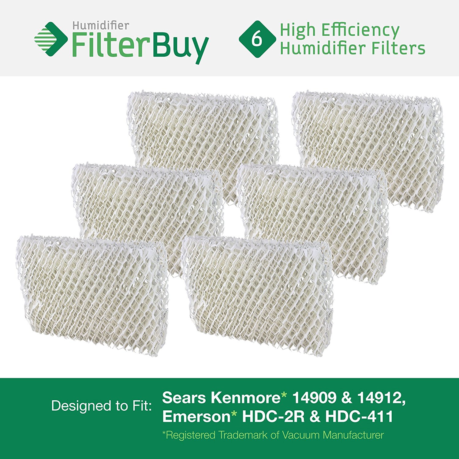 Emerson HDC2R & HDC411, Sears Kenmore 14909 & 14912 Humidifier Wick