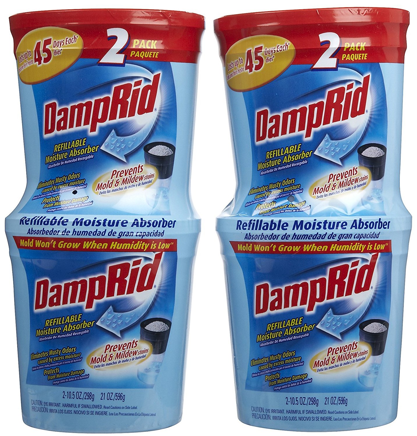 Damp Rid Refillable Moisture Absorber, 21 oz, 2 pk2 pack free image