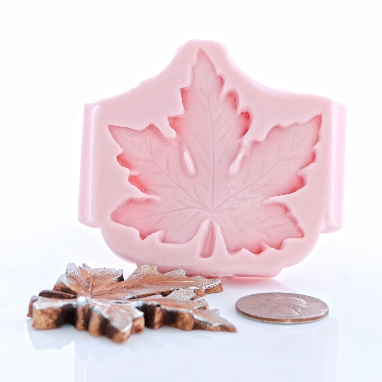 Silicone Maple Leaf Mold, Fondant, Candy, Chocolate, Food Safe, Polymer
