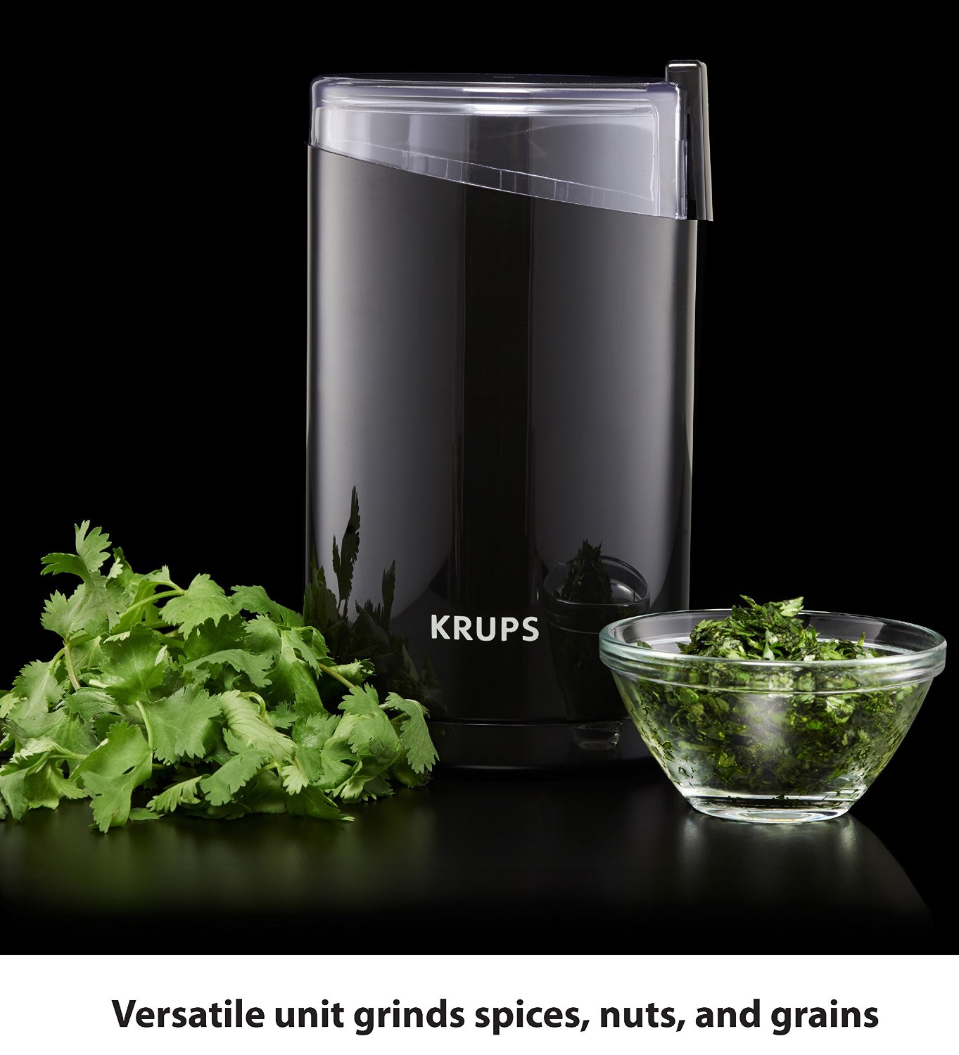 KRUPS F203 Electric Spice and Coffee Grinder with Stainless Steel