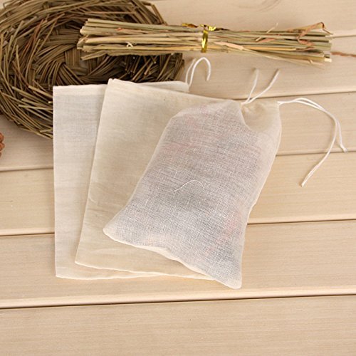 BUYITNOW Herbal Container Bag Reusable Cotton Meshy Soup Juice Filter