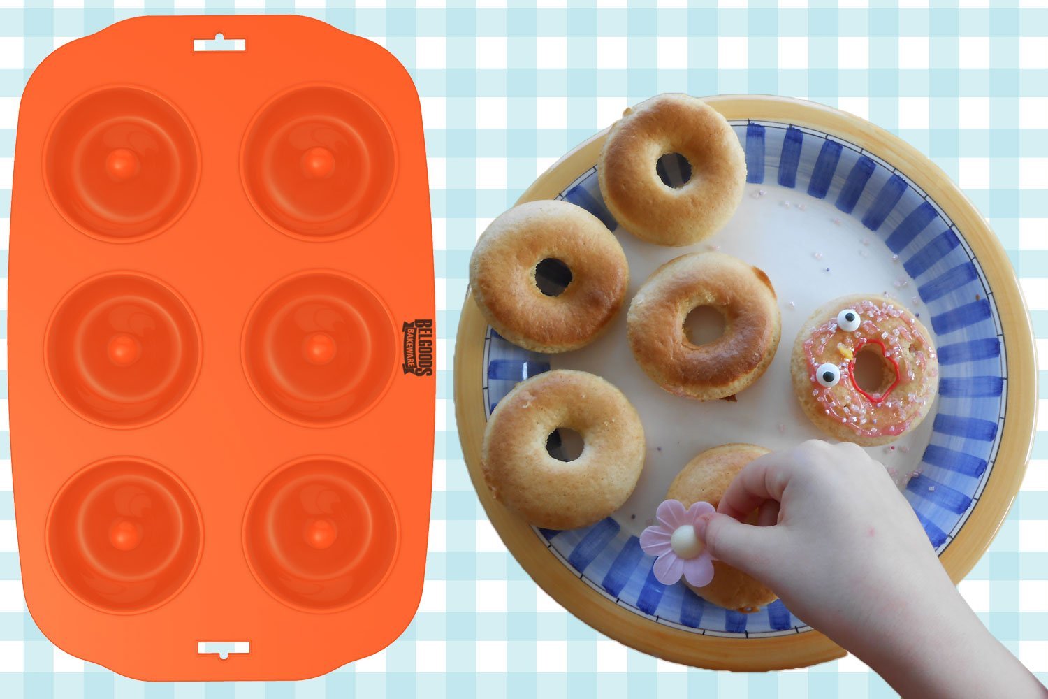 Silicone Donut Maker Baking Pan Tray 6 Holes Pure Food Grade