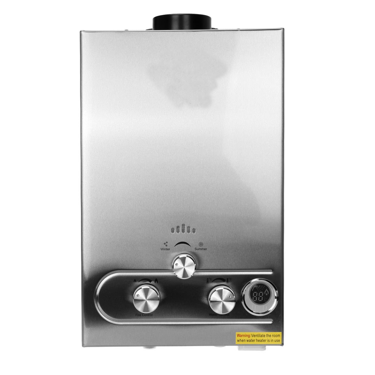 Kissmoji 8L Gas Tankless Instant Water Heater Boiler LPG Propane Steel