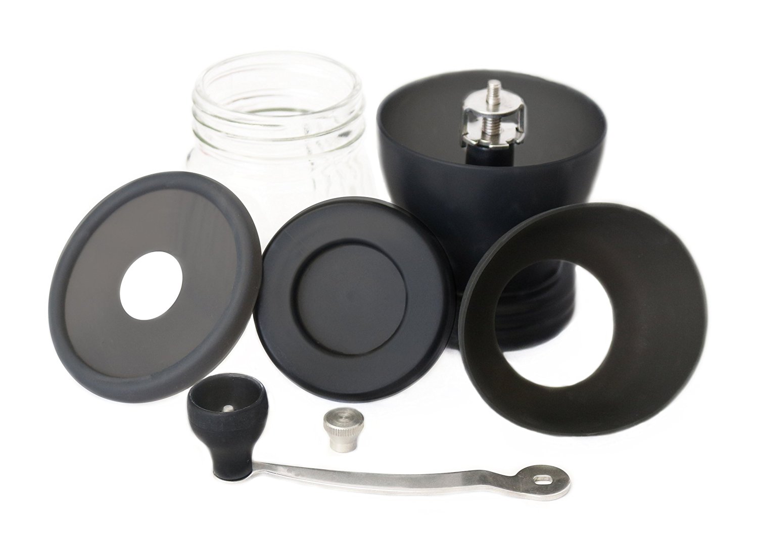 Manual Coffee Grinder Adjustable Ceramic Burr Grinders with Hand