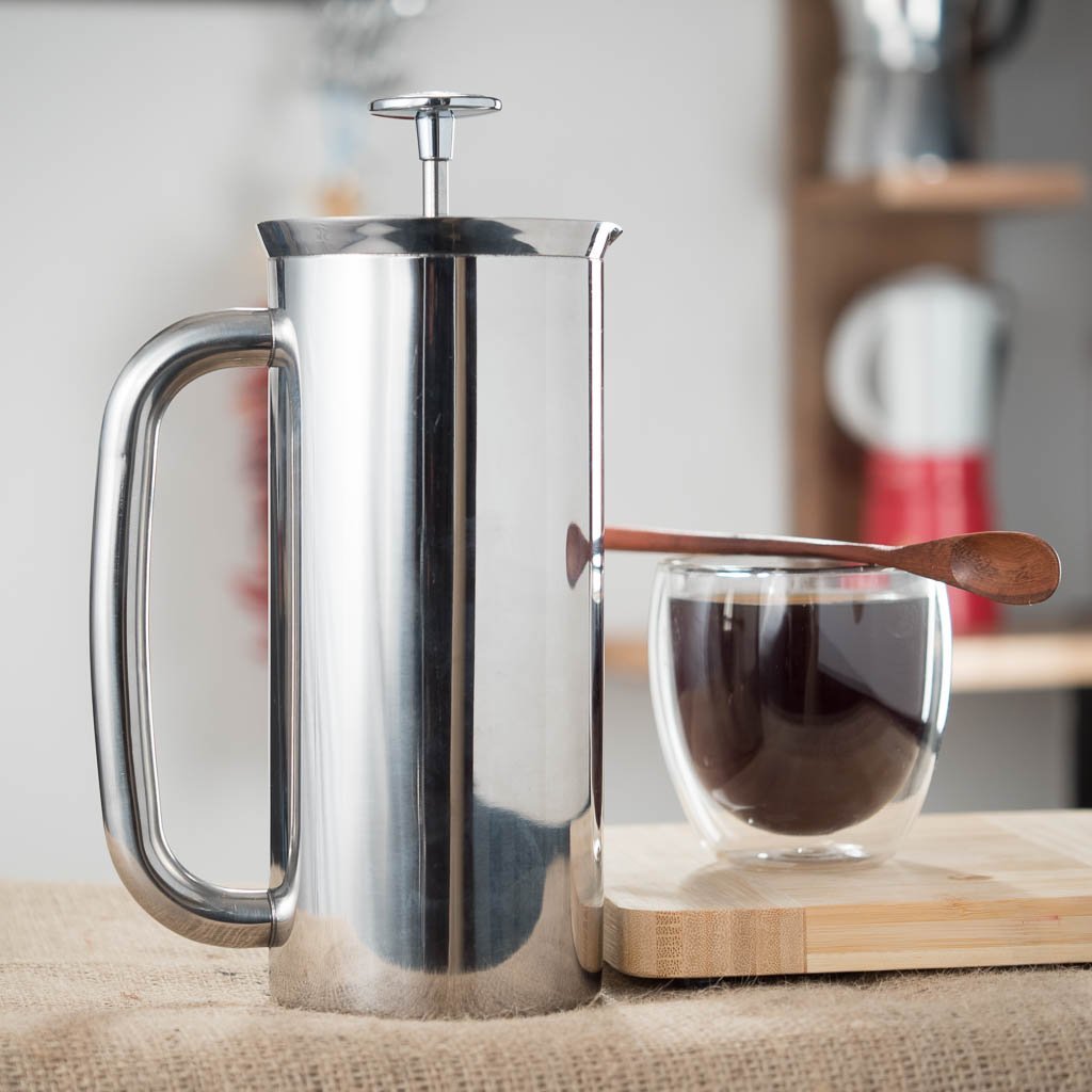 Espro Press Stainless Steel Coffee Press (34 cups, 18 oz) Bundle with