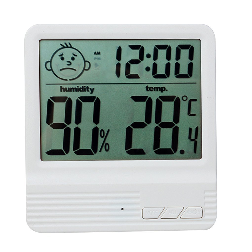 Humidity Meters,White Indoor Hygrometer Thermometer for Baby Room