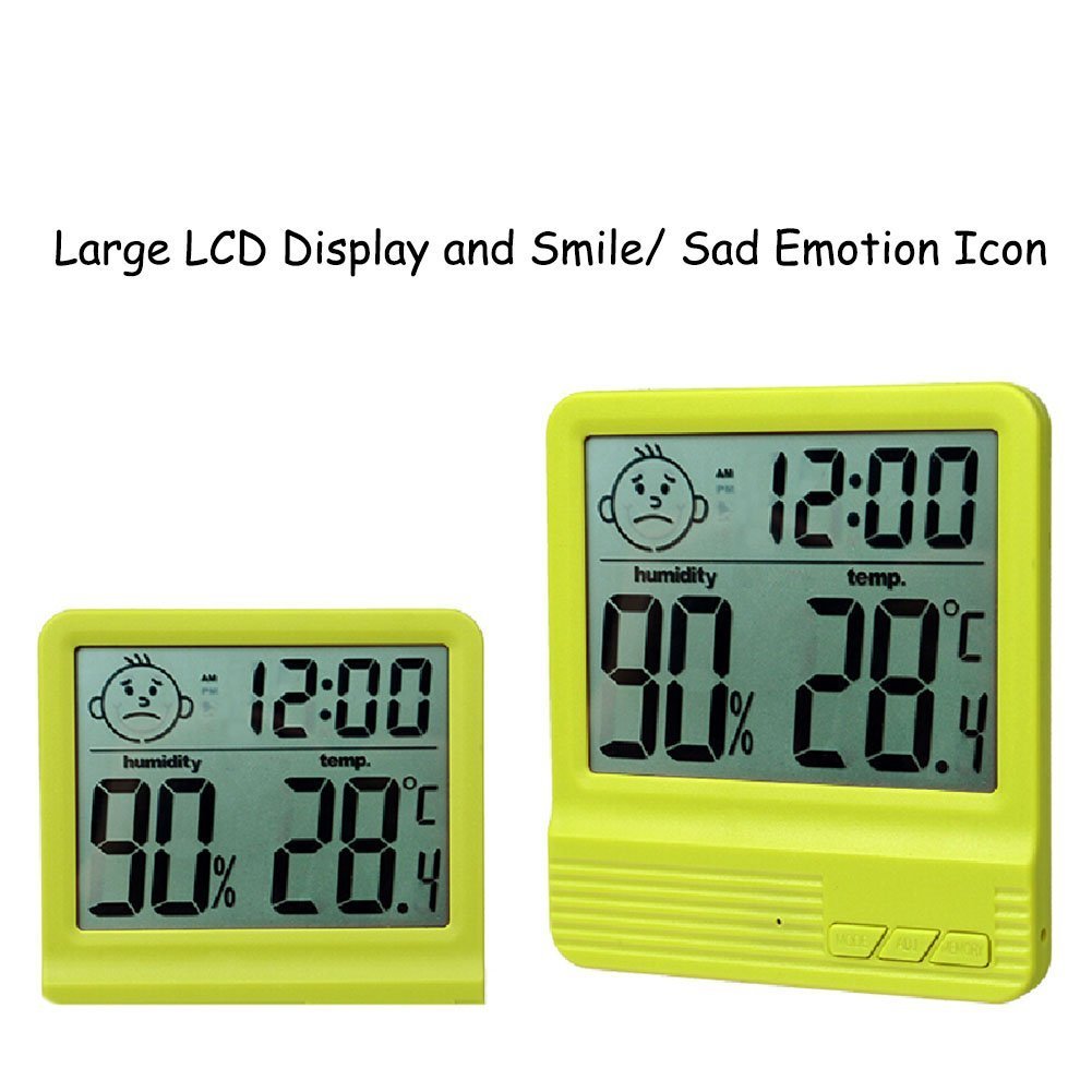 Humidity Meters,White Indoor Hygrometer Thermometer for Baby Room
