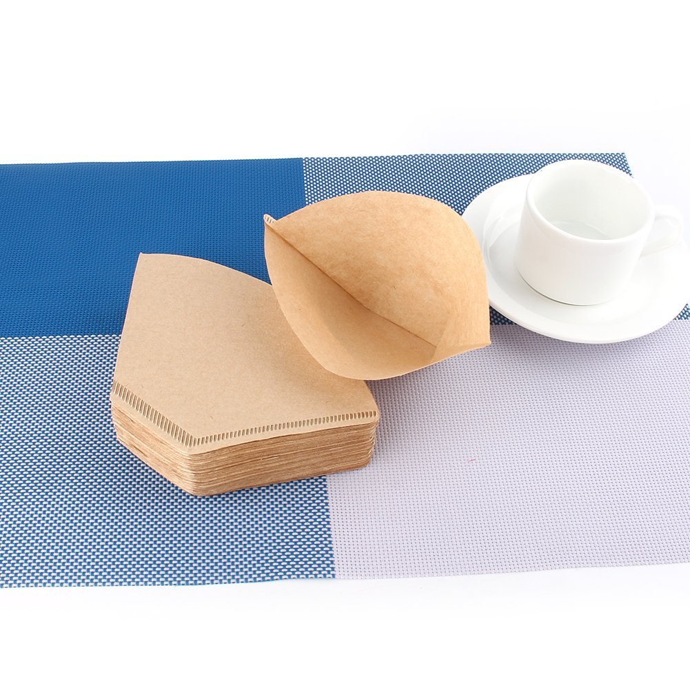 Unbleached Coffee Filter Papers Cones Cups Brewer Espresso Strainer
