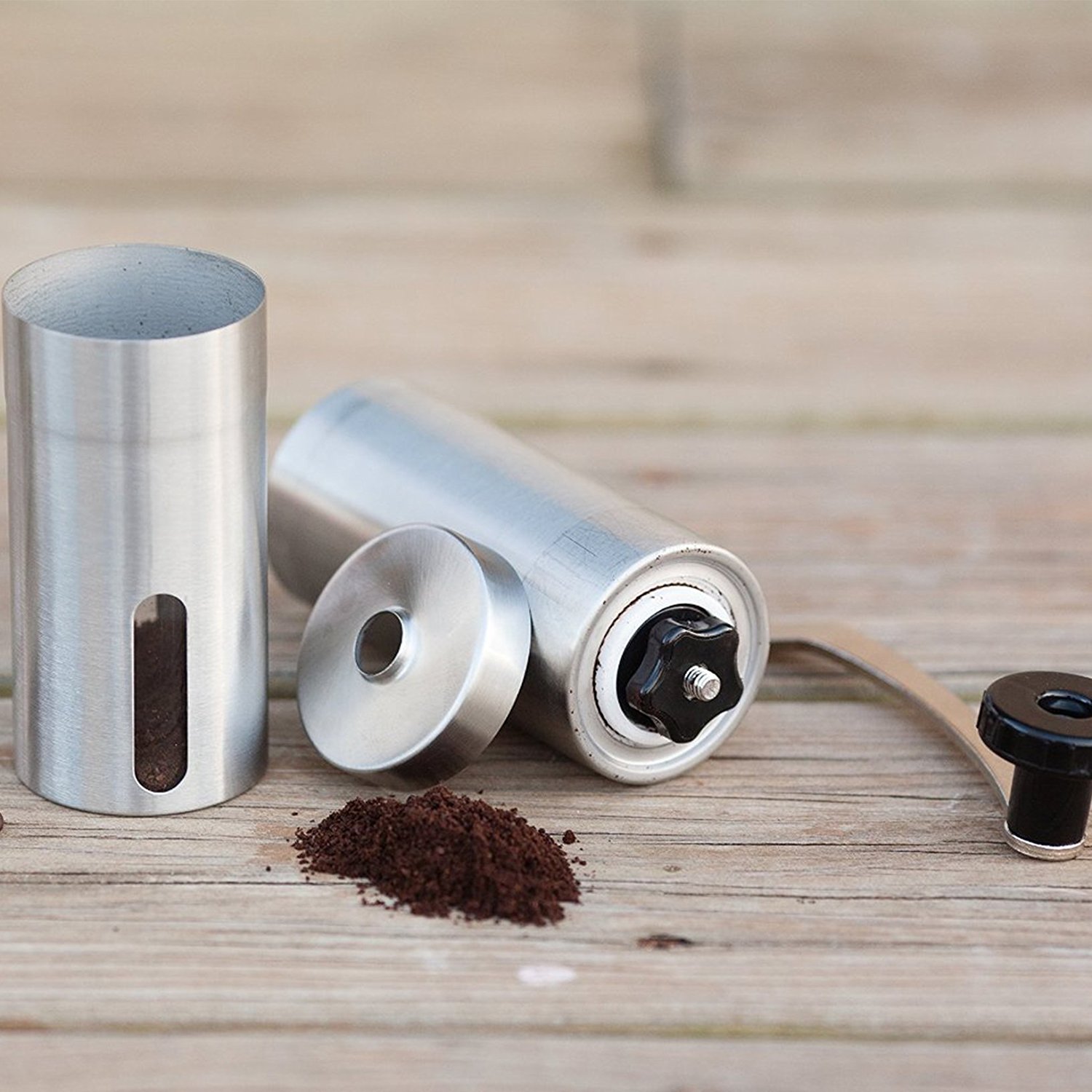 Toyofmine Manual Coffee Grinder,Conical Burr Mill for Precision Brewing