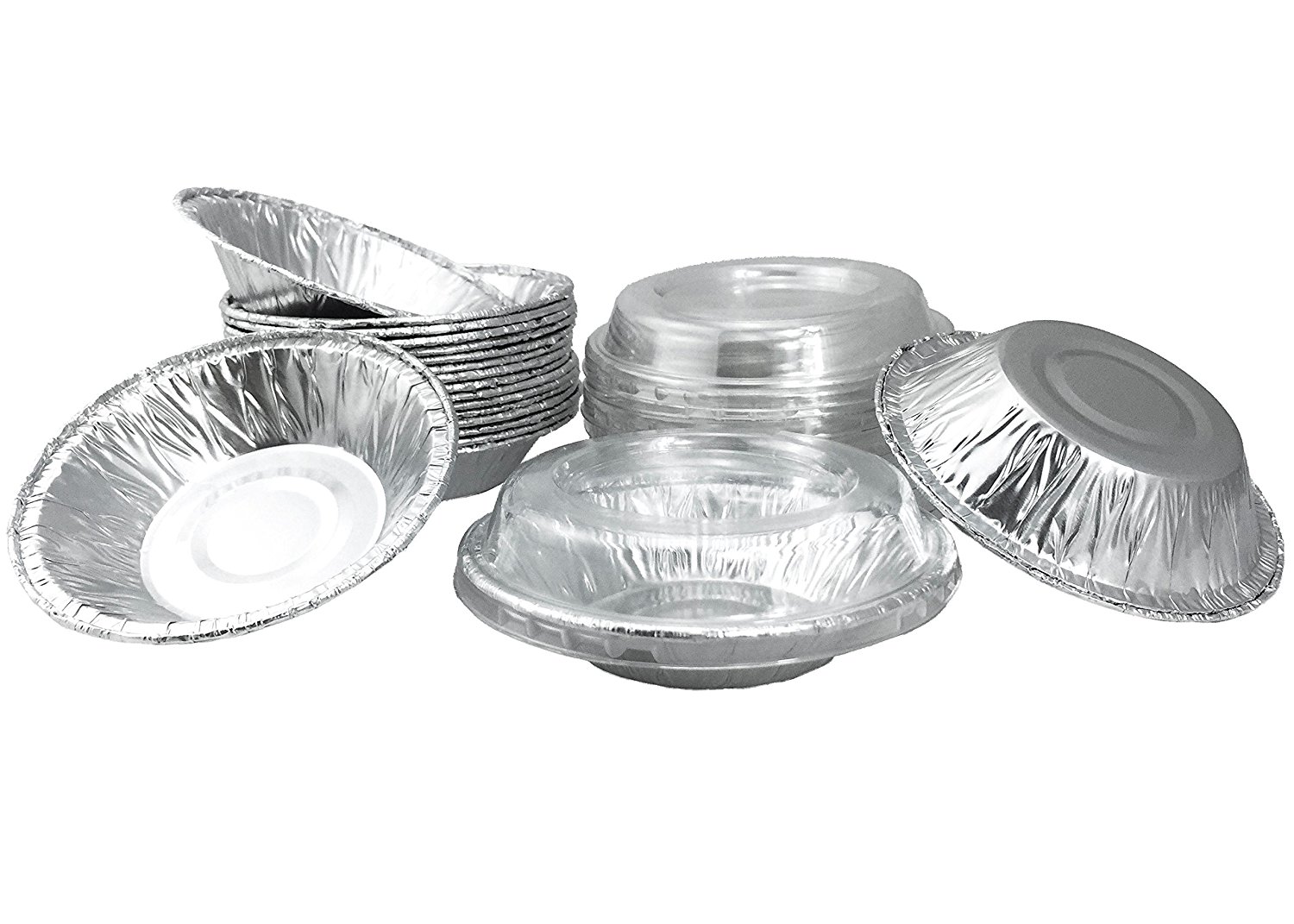 Aluminum Foil Mini Pie Pans 31/2" For Pie/Tart Pans, Mini Pot Pies And