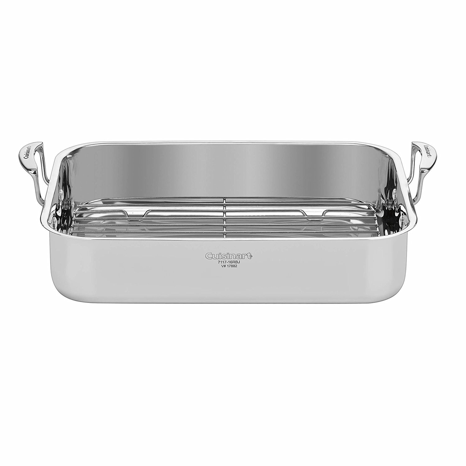 Cuisinart 16" Stainless Steel Roaster with Rack Riveted Stainless