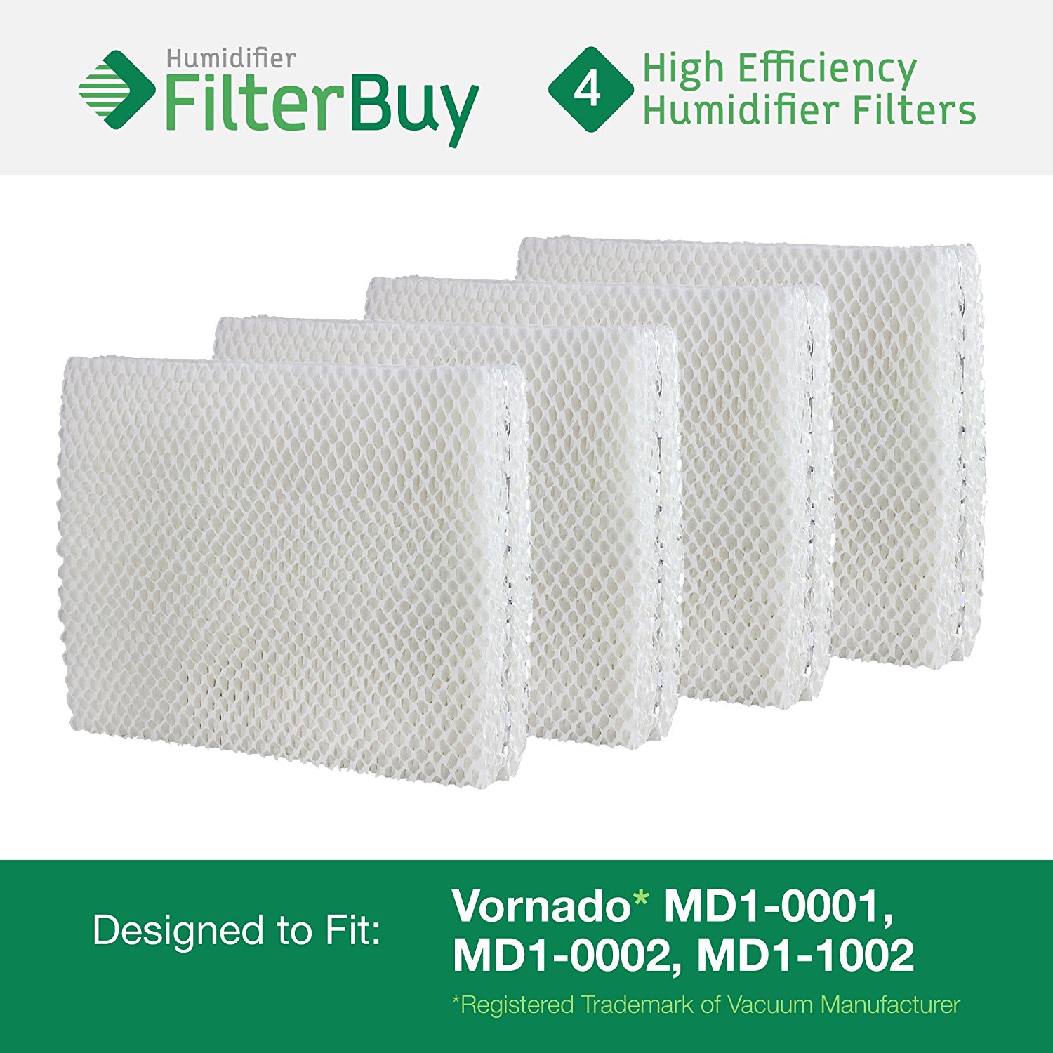 Vornado MD10001, MD10002, MD11002 Humidifier Wick Filter. Designed
