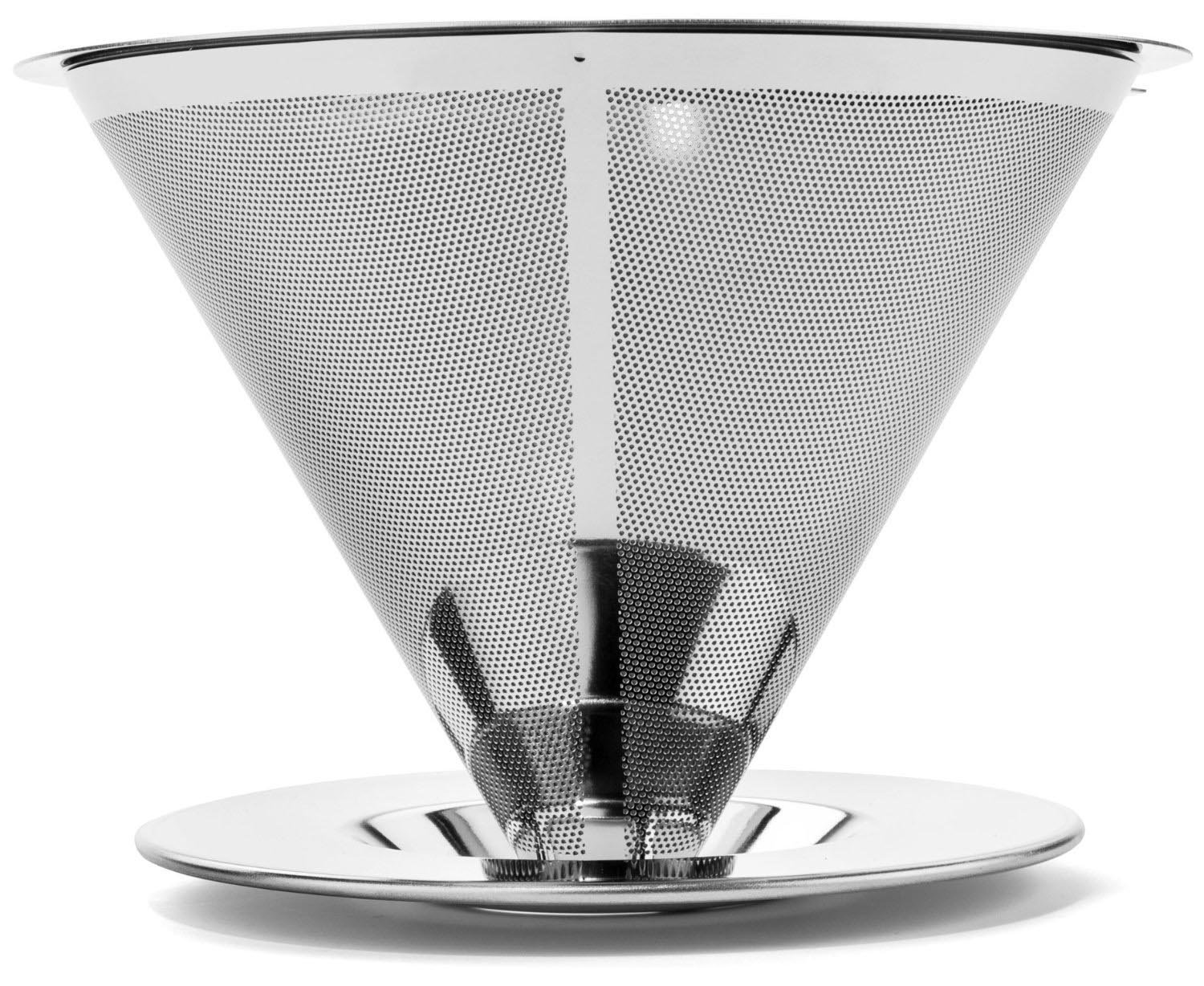 Paperless Pour Over Cone Coffee Dripper, Stainless Steel