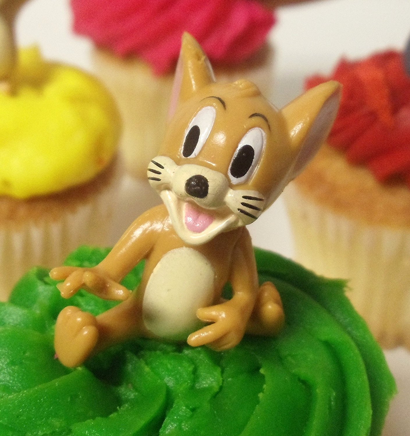 Tom and Jerry 11 Piece Birthday Cupcake Topper Set Featuring Tom, Jerry