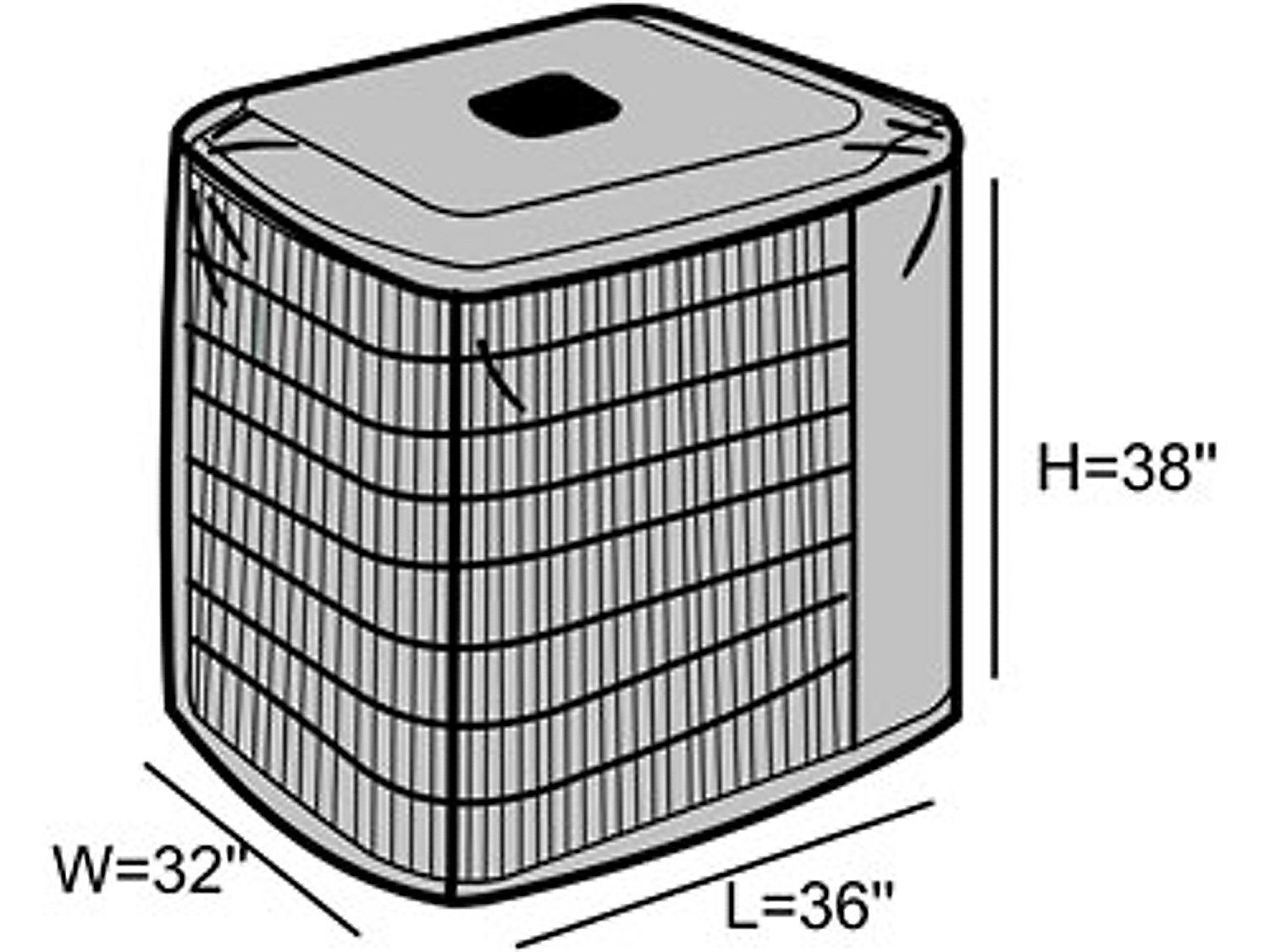 CoverMates Air Conditioner Cover 36W x 36D x 32H Classic Collection 2 YR Warranty Year