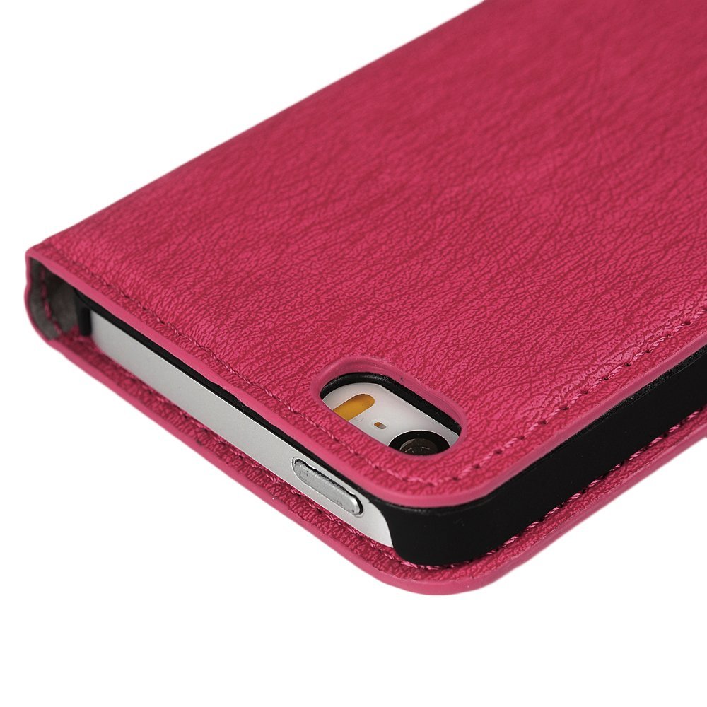 IPhone SE Case,iPhone 5S Case,iPhone 5 Case Flip Wallet Case Stand Vintage Embossed Flowers PU