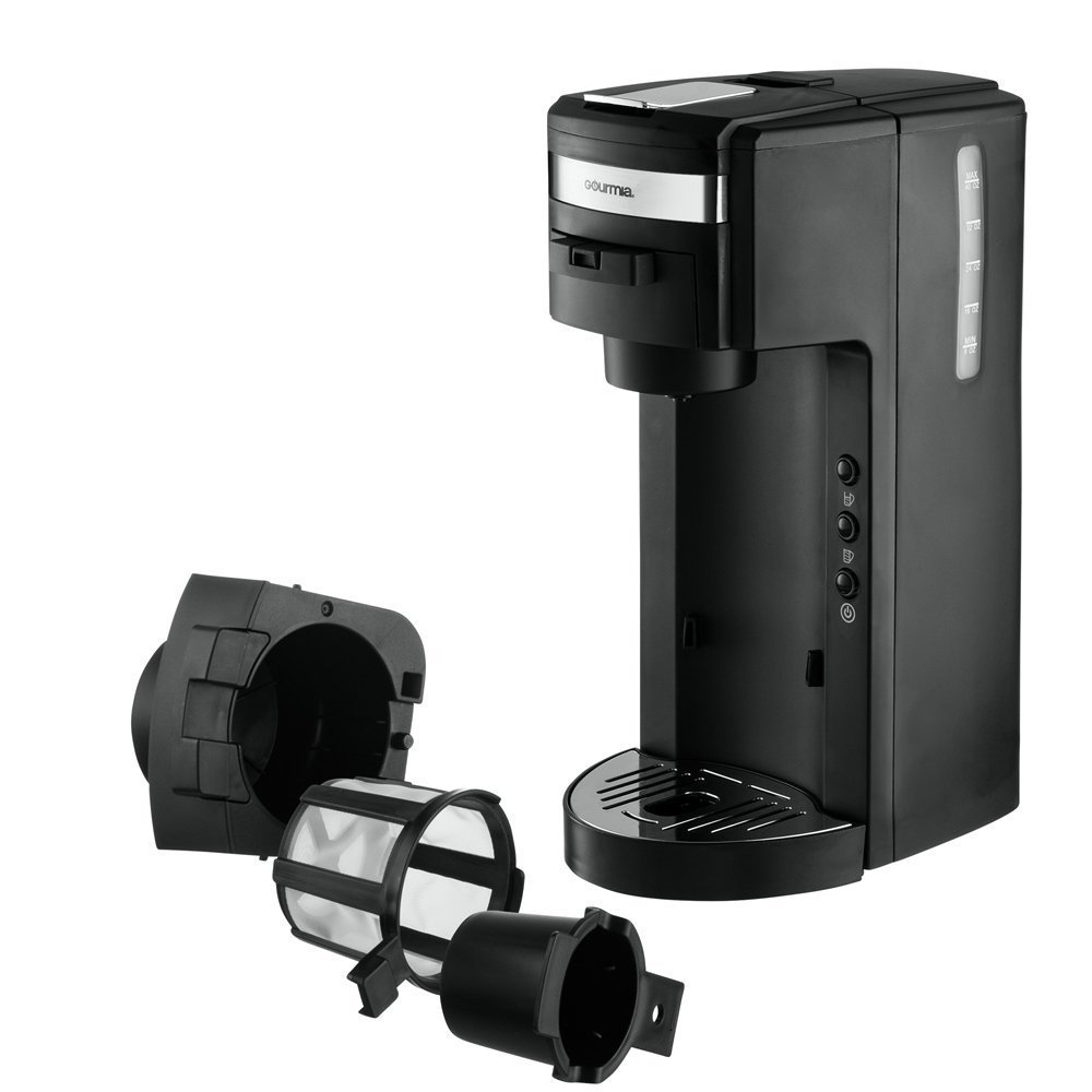 Gourmia GC150 JavaMaster 2in1 KCup and Ground Coffee Single Serve