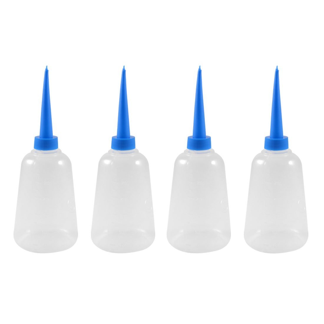 TOOGOO(R) Home Kitchen Blue Plastic Sauce Oil Liquid Squeeze Bottle 250ml 4 Pcs free image download