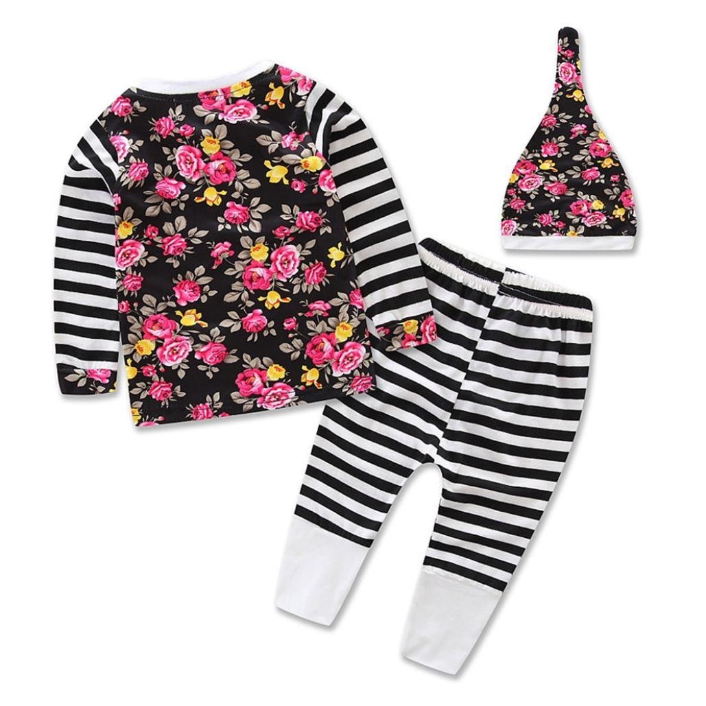 Clothes Set ,BeautyVan Newborn Baby Floral Print Long Sleeve Tops