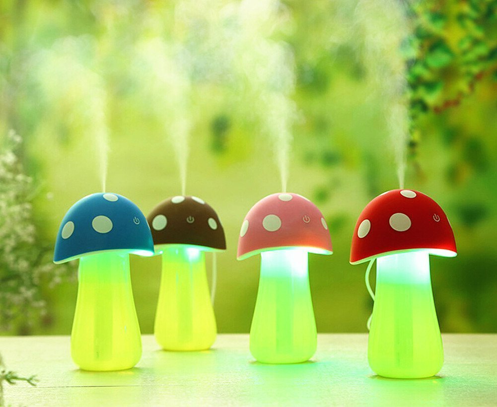 Happytop® USB Portable Mini 200ml Ultrasonic Humidifier Mushrooms