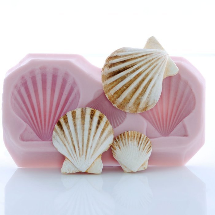 Seashell Silicone Mold Food Safe Fondant, Chocolate, Candy, Resin