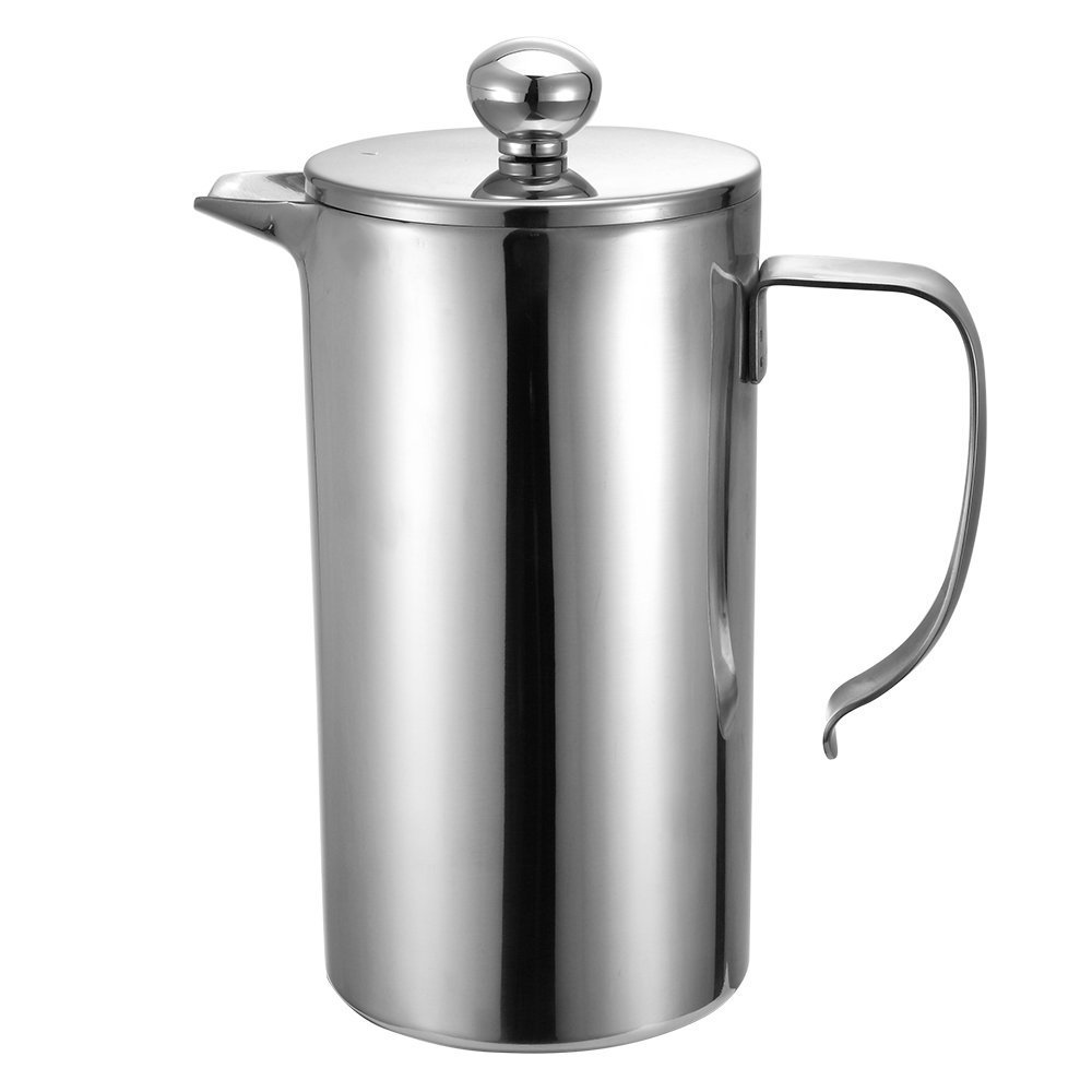 Foho French Coffee Press Maker Double Wall Stainless Steel French