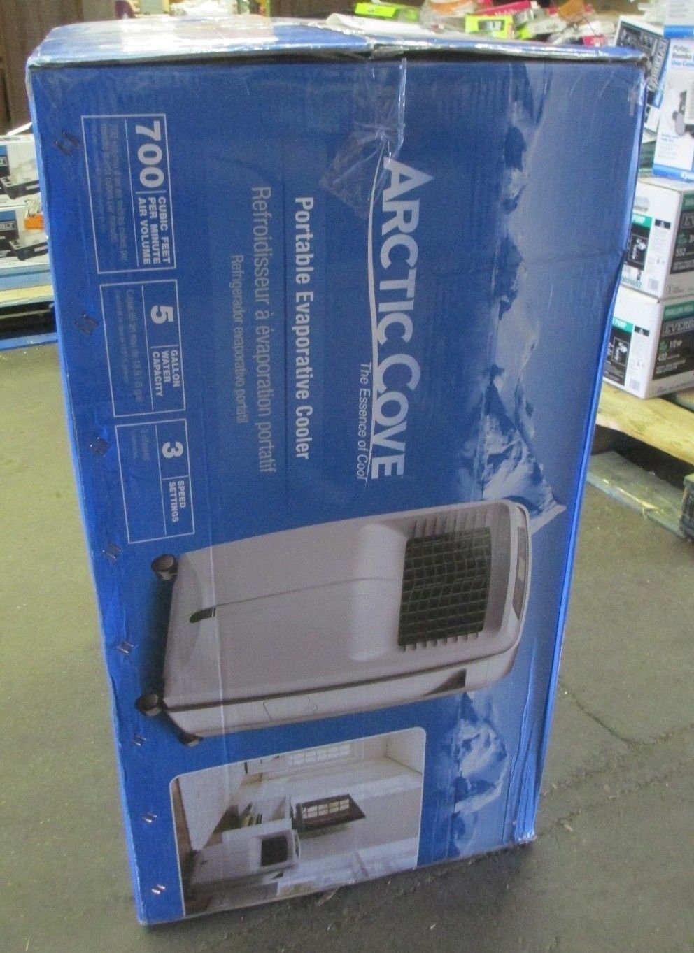 Arctic Cove 700 CFM 3 Speed Portable Evaporative Cooler for 500 sq. ft