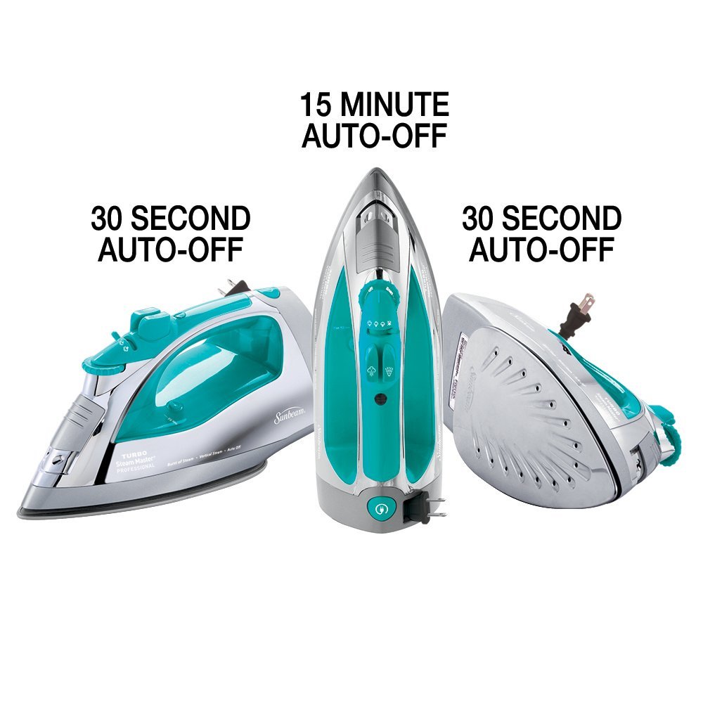 Sunbeam Steam Master Iron with AntiDrip NonStick Stainless Steel