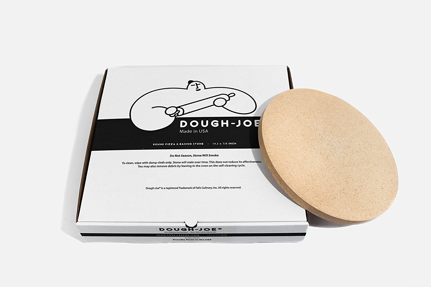 DoughJoe® Pizza and Baking Stone 14.5" Round by 7/8" Thick (USA) free image download