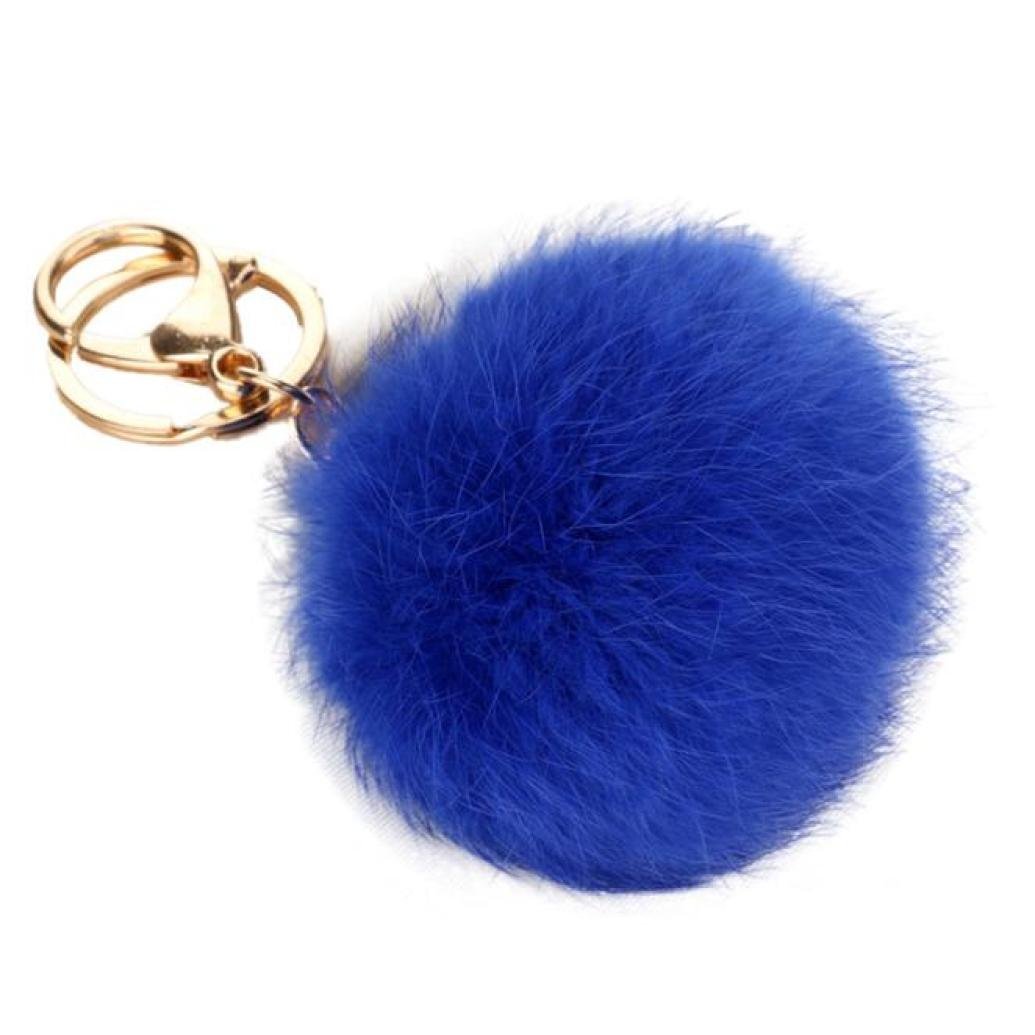 AutumnFall® Rabbit Fur Ball Keychain Bag Plush Car Key Ring Car Key
